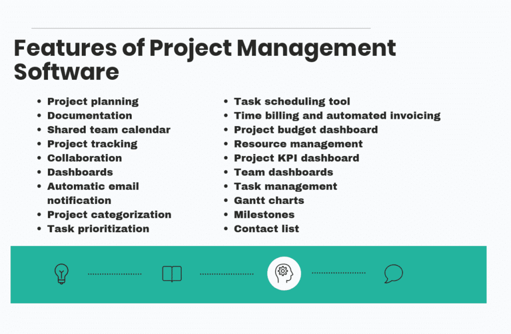Features of project mgt. 