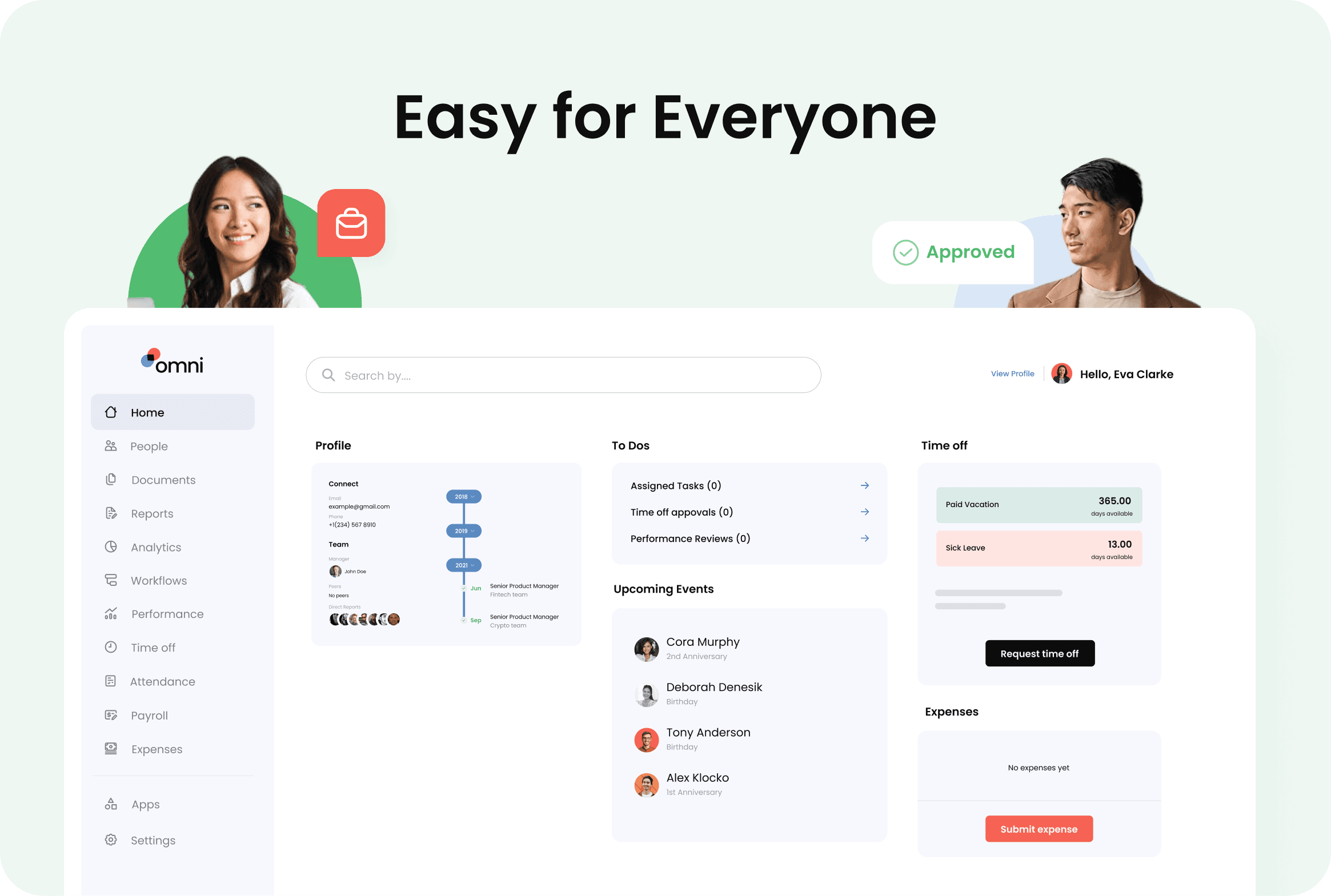 Omni Hr Eor Landing Page For Users