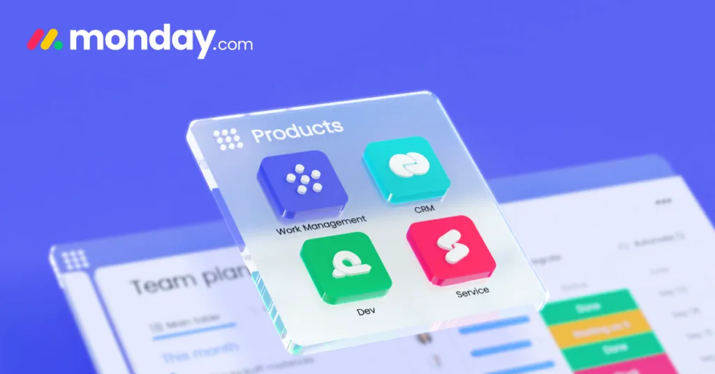 This Displays The Products Of Monday.com