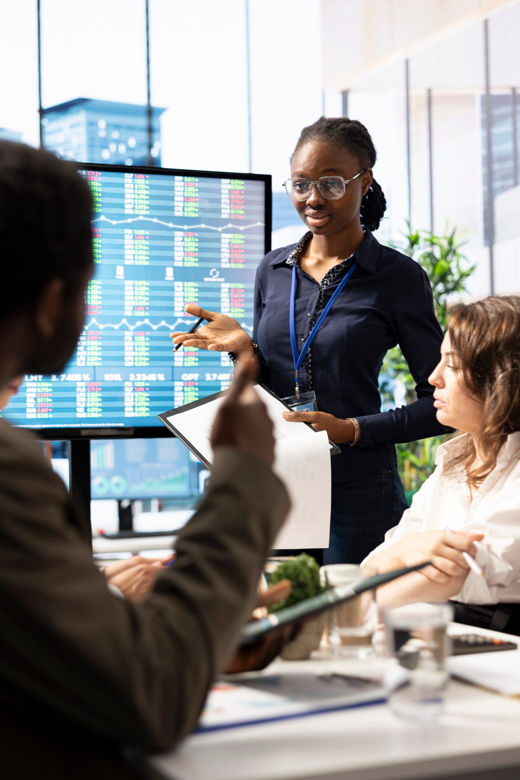 Board Members Of Company Discussing The Data Management Of The Company